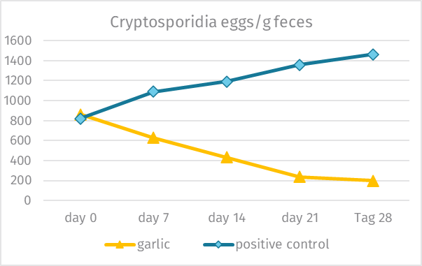 Graphique-Gastrovit-Inhibition de la multiplication des cryptosporidies